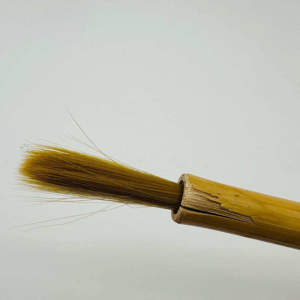 Vintage Bamboo Calligraphy Brush Natural Bristle Ink Painting Art Tool